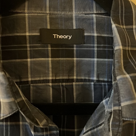 Theory Zack Plaid Domingo Sport Shirt - Picture 4 of 8